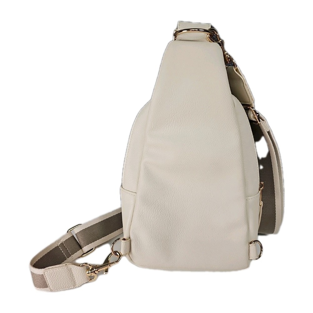 Universal Thread Cross Body Mini Back Pack, Ivory, Vegan Leather - Picture 9 of 13